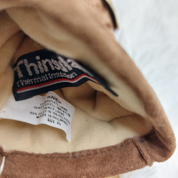 Aris Thinsulate Isotoners mens gloves brown XL - Picture 11 of 12